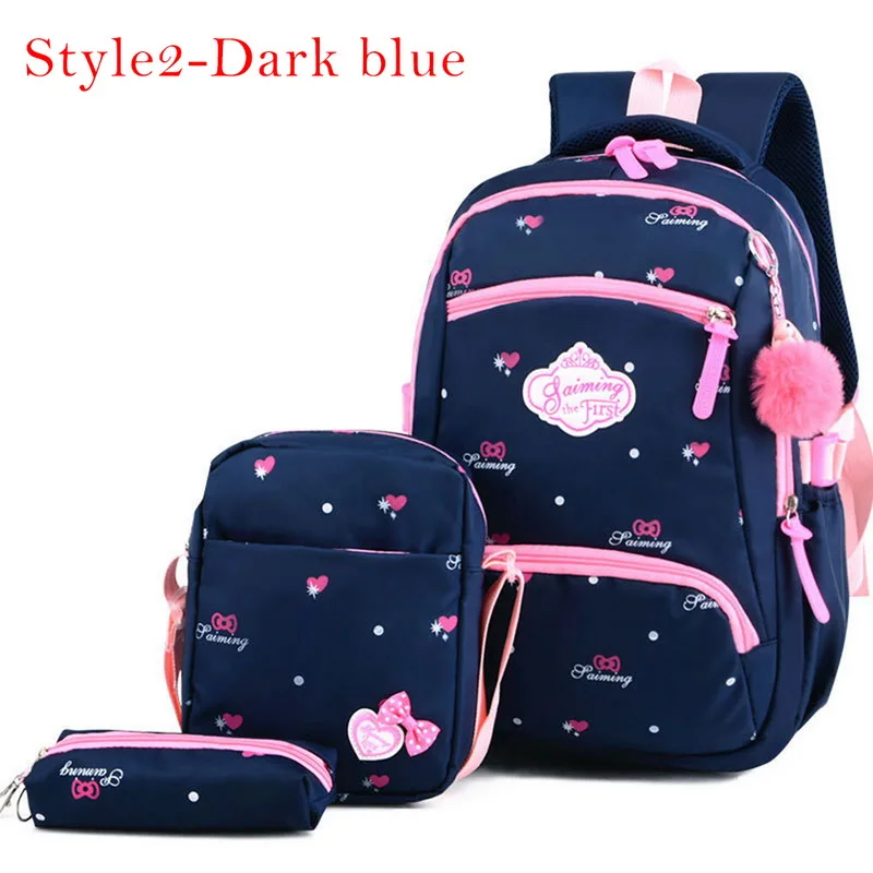 LAMMEI 3 шт. печать школьные рюкзаки для девочек школьная сумка для подростков Модные школьные рюкзаки детские Детская сумка черный рюкзак