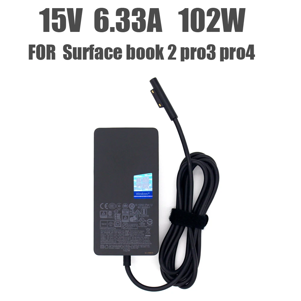 15V 6 33A 102W Charger For Microsoft Surface Laptop Surface Book 2 15v 6 33a 102w charger for microsoft surface laptop surface book 2