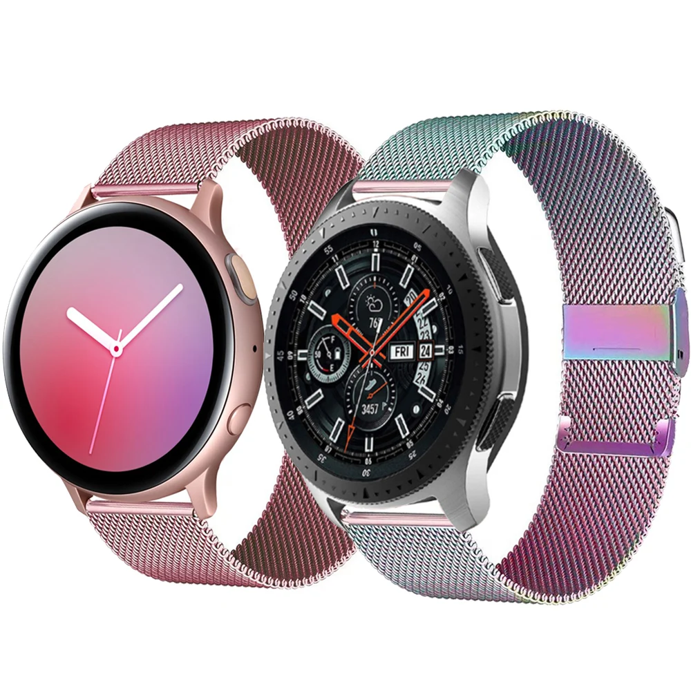Ремешок Миланская петля для Huawei watch GT 2-2e-Pro браслет Samsung Galaxy 3 45 мм/46 мм/42 мм/Active 2 44 мм