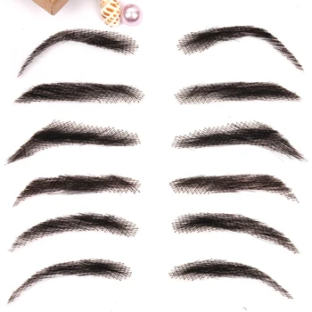 

LiangMo For Women's Eyebrows Human Hair Eyebrows Jolie Style Artificial Weaving Lace Human Workers' Hair Braided Eyebrow Wigs