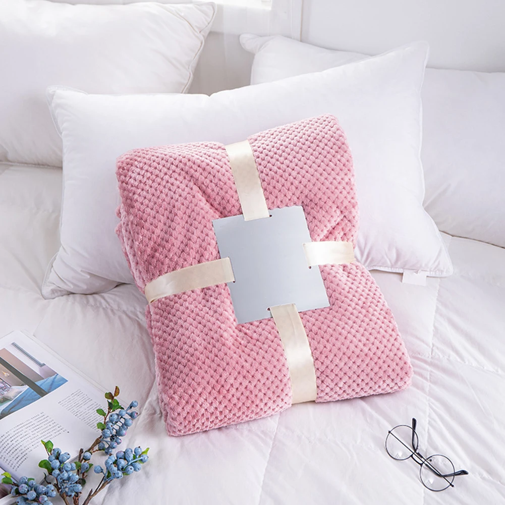 Размеры: S/M/L/XL/XXL, мягкие и теплые зимние Одеяло ананас фланелевые хорошее качество домашний текстиль в клетку воздуха в помещении осень Применение мягкие простыней на кровать - Цвет: pink