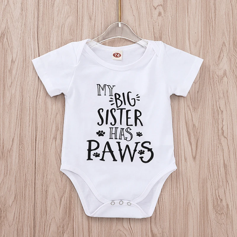 my big brother has paws onesie