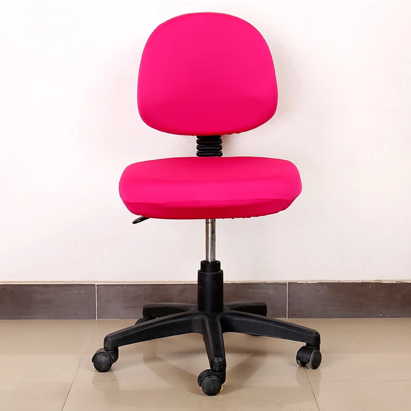 1 Set Spandex Computer Chair Cover Polyester Removable Chair Cover High Elastic Office Chair Covers Stretch Seat Covering - Цвет: 11