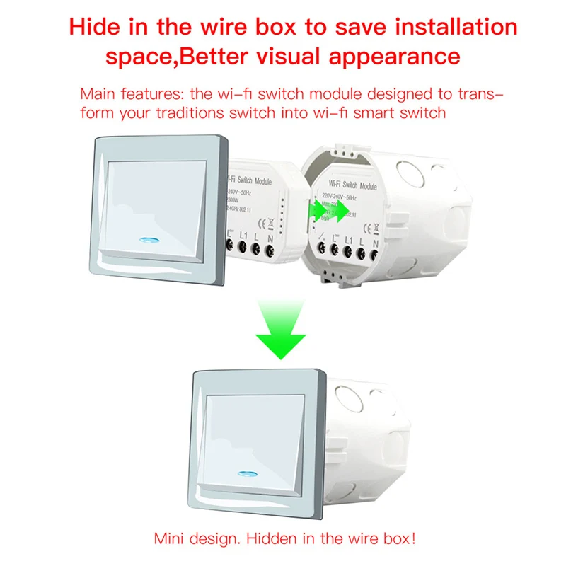 Дистанционный переключатель освещения Wifi Diy Датчик тормоза переключатель прерыватель пульт дистанционного управления работает с Alexa Echo Google Home