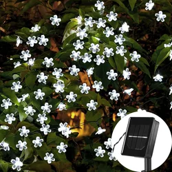Solar String Christmas Lights Outdoor 23Ft 50/20Led 8Mode Waterproof Flower Garden Blossom Lighting Party Home Decoration