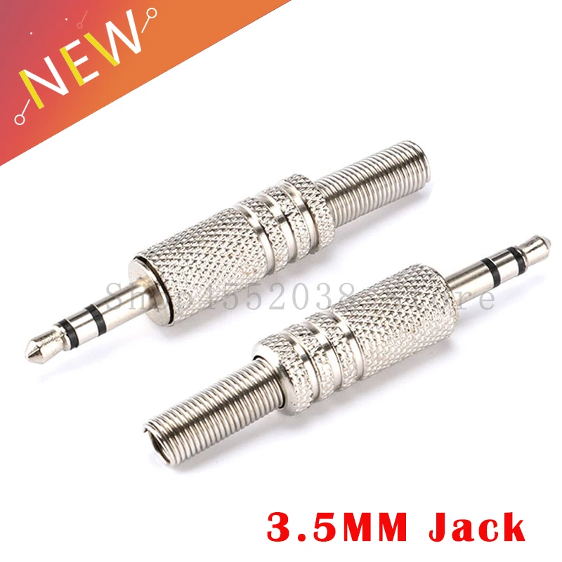 

Replacement 3.5mm 2 Pole Male Repair Headphones Audio Jack Plug Connector Soldering For Most Earphone Jack