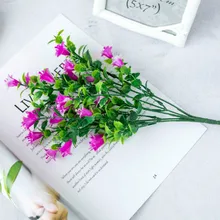 1 шт., искусственные розовые пластиковые декоративные цветы, декоративные колья и ветровые блесны, реалистичный цветочный сад для декора дорожек