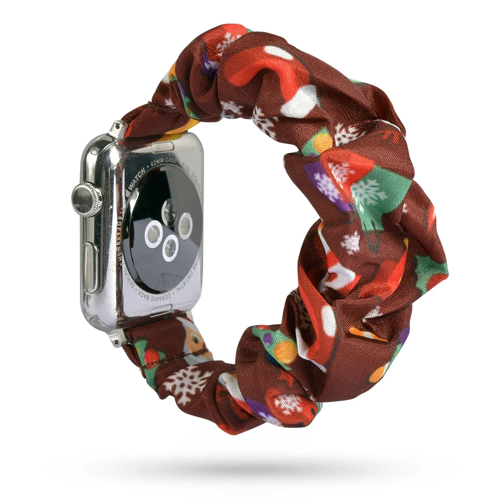 Ремешок для Apple Watch Series 3 2 1 38 мм 42 рождественский стиль сменный ремешок маленький