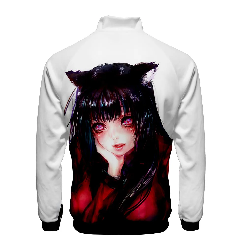 Kakegurui мужская куртка Стильная приталенная ветровка мужская приталенная на молнии модная трендовая Повседневная куртка ветровка