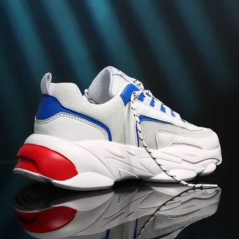 

High quality men's mesh breathable sneakers laces sneakers lightweight men's casual shoes walking shoes sports training shoes
