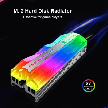 

5V 3Pin Solid State Hard Disk Cooler Heat Thermal Cooling Pad ARGB M.2 SSD Hard Drive Heatsink Radiator Computer Accessories