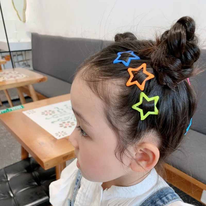 Latest Star Geometric Metal Small Hairpins Set Baby Girls Children - Main Image