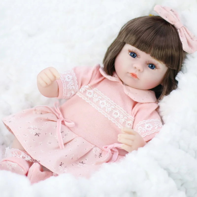 Bebes Reborn Baby 42 см платье принцессы Реалистичная кукла ручной работы для