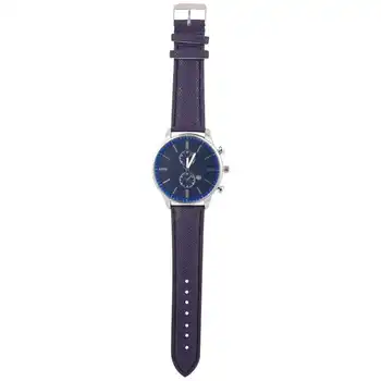 

Men's Casual Watches Leather Analog Quartz Alloy Round Business Wrist Watch