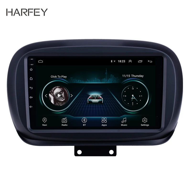 

Harfey 9" GPS Navigation Car Multimedia player for Fiat 500X 2014-2019 Android 8.1 HD Touchscreen car Radio support SWC Carplay
