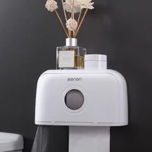 Ткань для ванной держатель для туалетной бумаги держатель Вешалка для одежды лоток Бесплатный удар водонепроницаемый для туалетной бумаги бумажная трубка креативный лоток