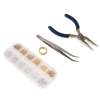 

Jump Ring Assorted Size Jewelry Connectors with Tools Kit Jewelry Making DIY
