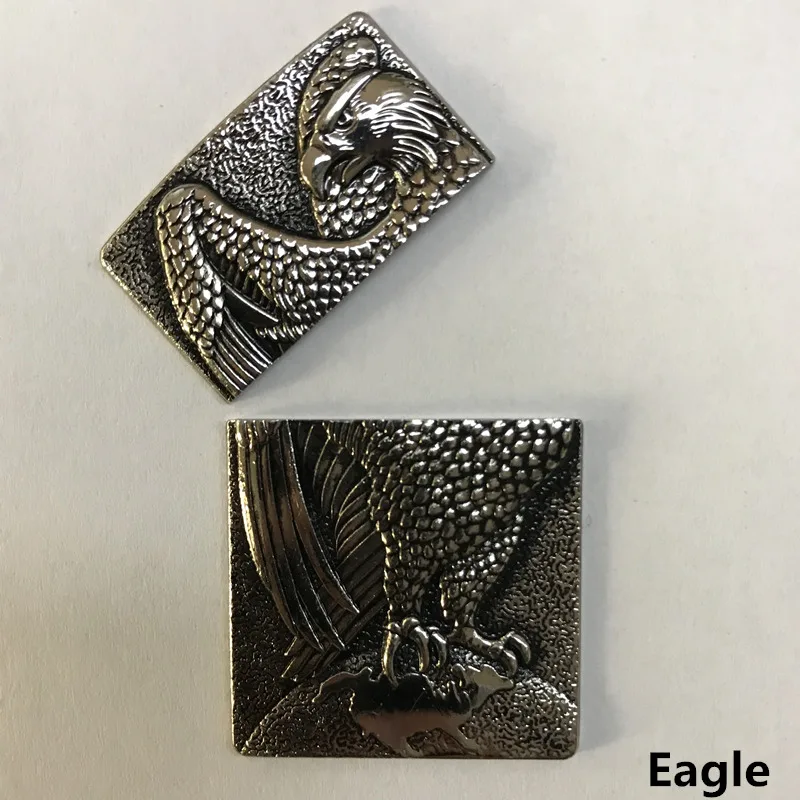 1 шт. Pixiu металлический значок DIY Замена для Zippo керосин масляная отделка для прикуривателя клей на металлической детали Декор прекрасный Noverty - Цвет: Eagle