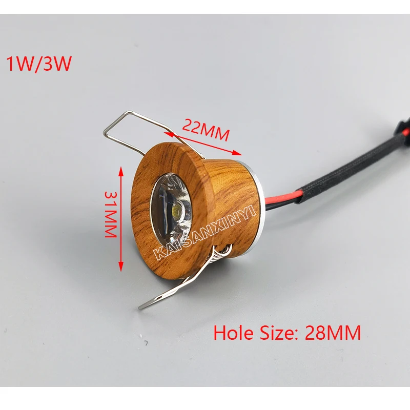 10pcs Mini LED Downlights Dimmable 1W 3W 100V-240V Jewelry Display Ceiling Decorations Recessed Cabinet DC12V Spot Lamp 2