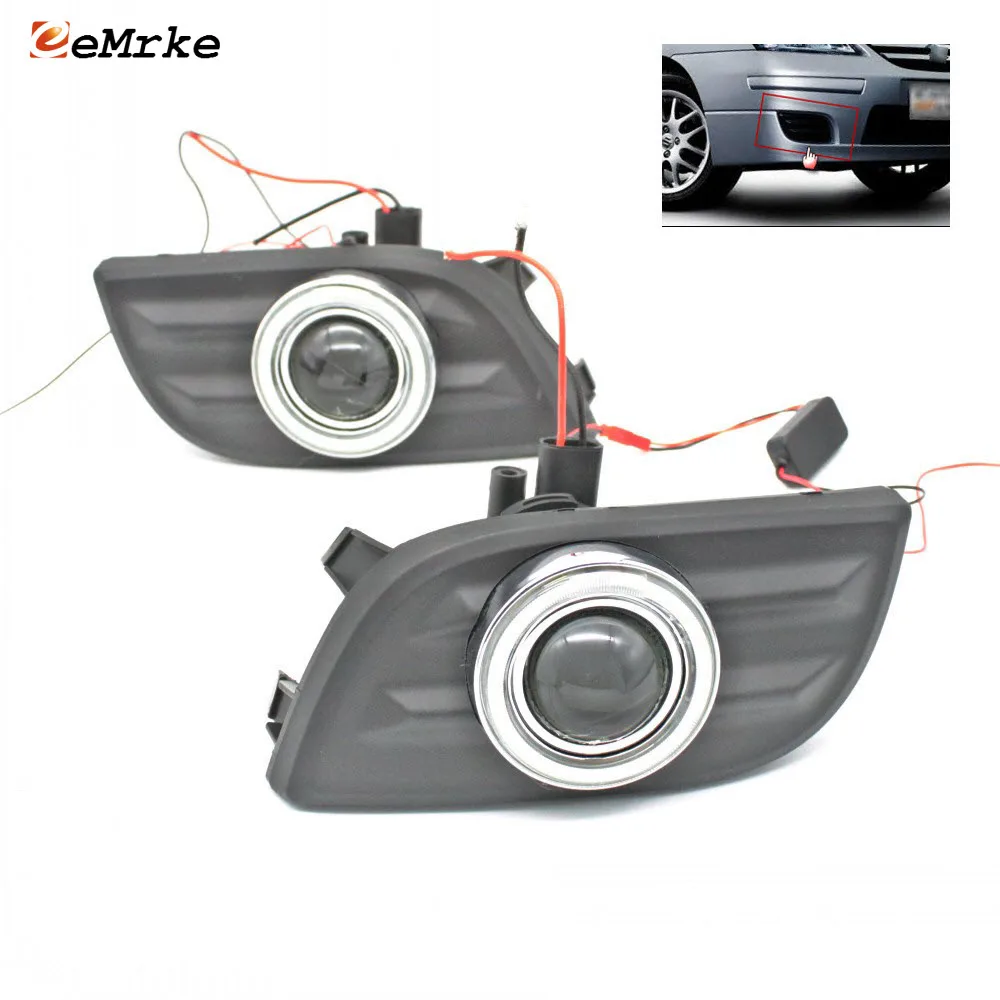 EEMRKE светодиодные ангельские глазки DRL Для Suzuki Aerio Liana 2005 2006 2007 противотуманные