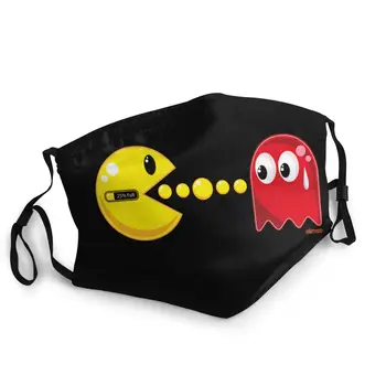 

Pac Man Adult Non-Disposable Face Mask Pacman Pakkuman Anti Bacterial Dust Mask Protection Cover Respirator Mouth Muffle