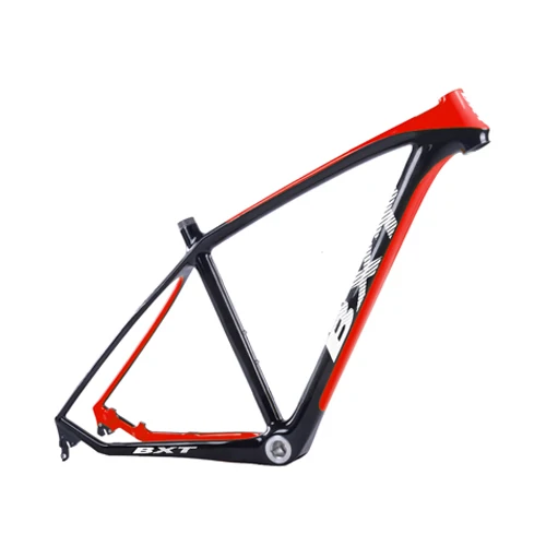 BXT бренд T800 карбоновая mtb рама 29er mtb карбоновая рама 29 рама карбоновая для горного велосипеда 142*12 или 135*9 мм велосипедная Рама - Цвет: BXT half red