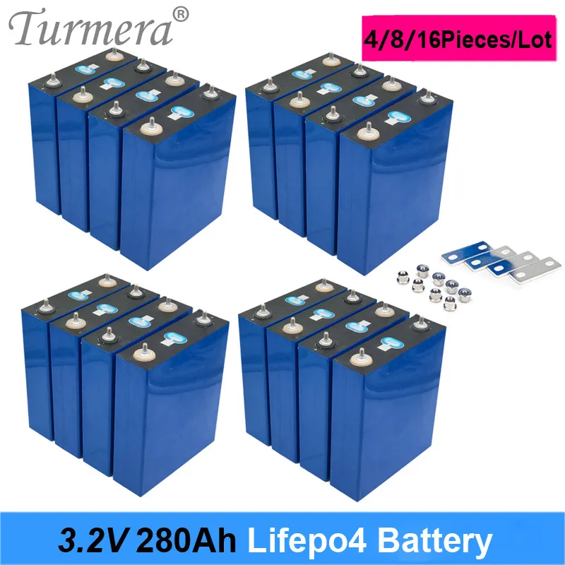 

Аккумуляторная батарея Turmera 3,2 В Ач Lifepo4 12 в 24 В Ач для электромобиля RV система хранения солнечной энергии NoTax