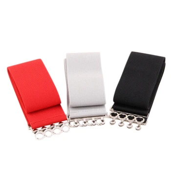 

Ladies Elastic Belt 4 Beads Loose Elastic Belt Dress Down Jacket Corset 3