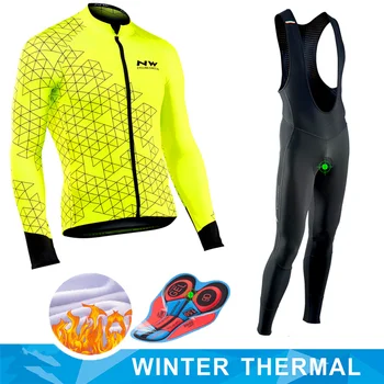 

2019 Winter Northwave Thermal Fleece Cycling Jersey Ropa Ciclismo MTB Long Sleeve Keep Warm Bike Wear Bicycle Clothing