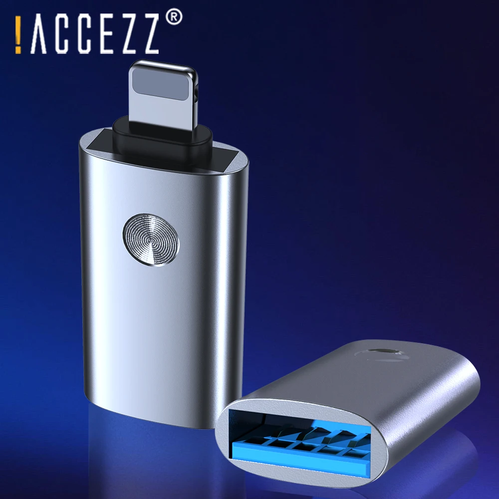 ! ACCEZZ для iPhone OTG адаптер USB 3 0 11 Pro XS Max X XR 8 7 Plus Flash IOS13 преобразователь освещения iPad| |