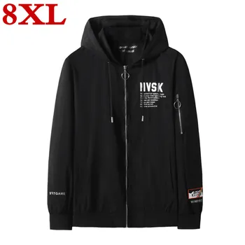 

plus size 8XL 7XL 6XL Men's High quality windbreaker Spring And Autumn New Trends Autumn Casual Handsome Large Size Jacket