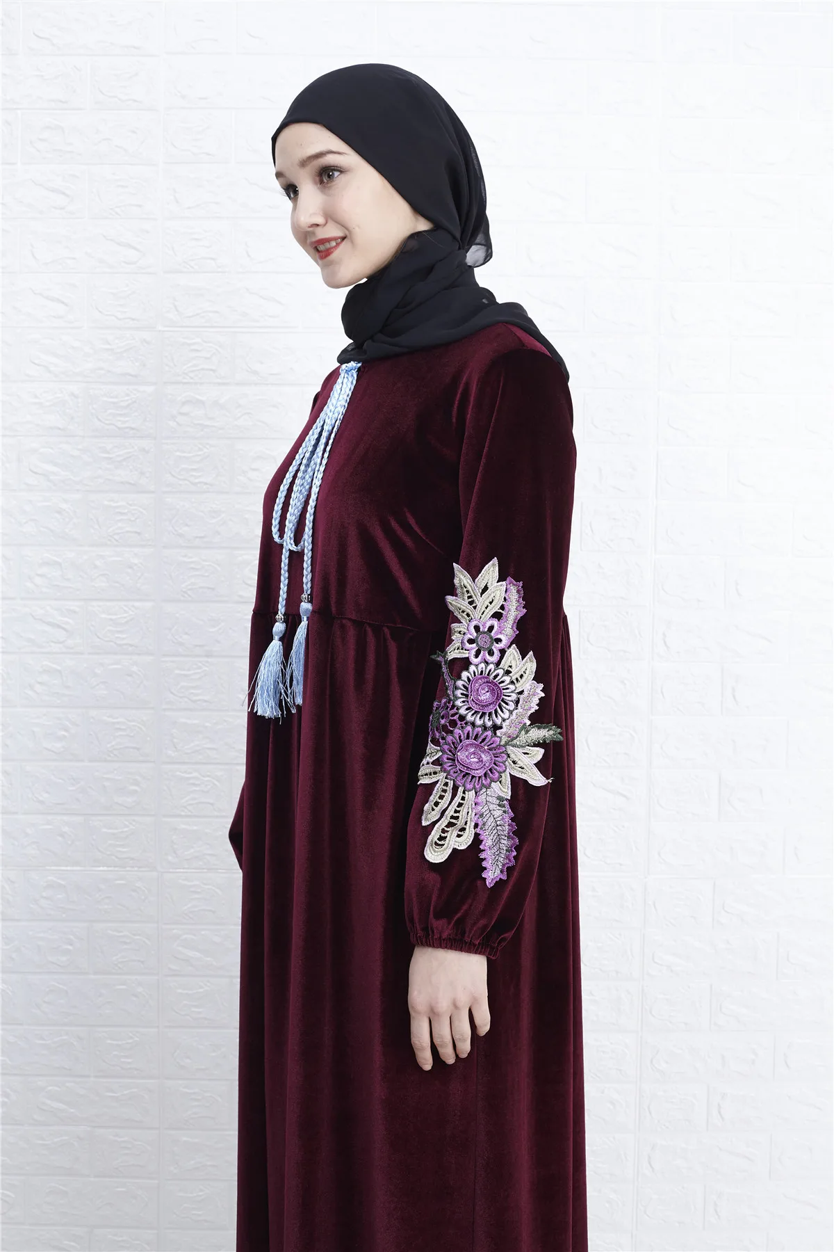 Dromiya abaya свободный женский Восточный халат длинное мусульманское платье макси арабский молитвенный халат jilbaw Исламская одежда платье осеннее свободное Рамадан