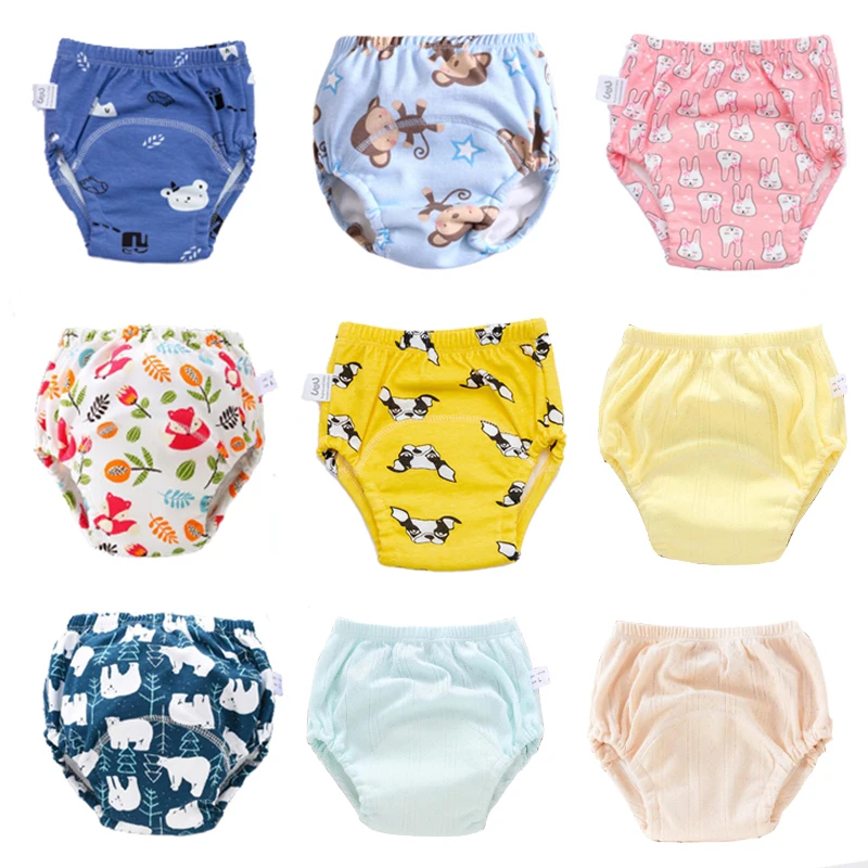 Pañal de paño lavable y transpirable, impermeable, reutilizable, pañales ecológicos, pantalones de entrenamiento, ropa interior, cambiador de pañales