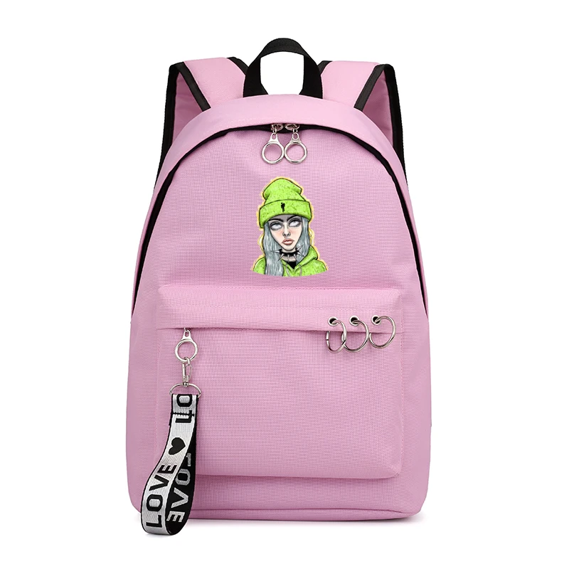 

Fashion Billie Women School Bag Casual Brand Travel Backpack for Girls Teenager Billie Eilish Laptop Bag Rucksack Girl Schoolbag