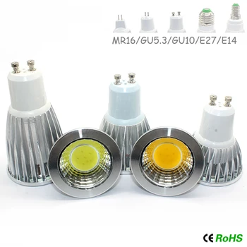 

1PCS/Ultra Bright dimmable 9w 12W 15W 85~265V E27 LED Bulbs Spotlight COB E27 led Lamp CE/RoHS Warm/Cool White