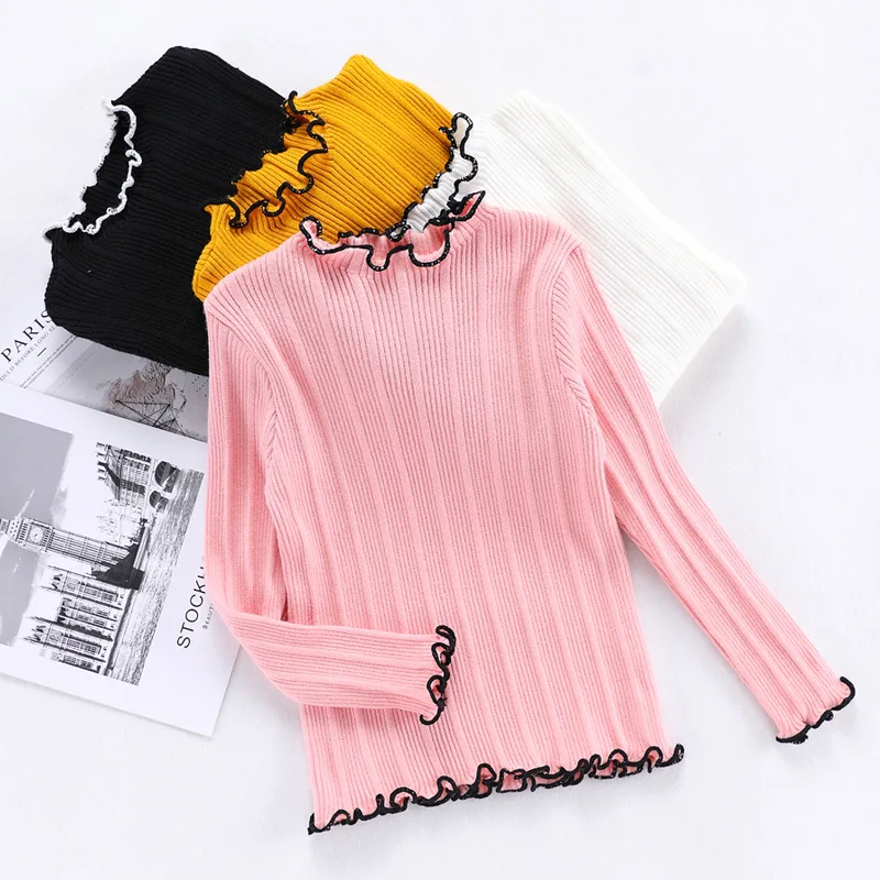 

[Amoy] Customizable Order GIRL'S Knitted Sweater 100-150 Code Base Cotton Knitwear