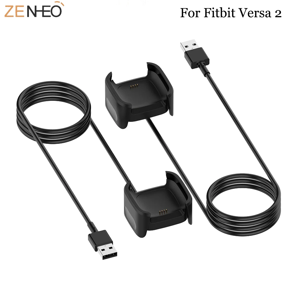 

Replaceable USB Charger For Fitbit versa 2 Charge Smart Bracelet USB Charging Cable for fitbit versa2 Wristband Dock Adapter 1M