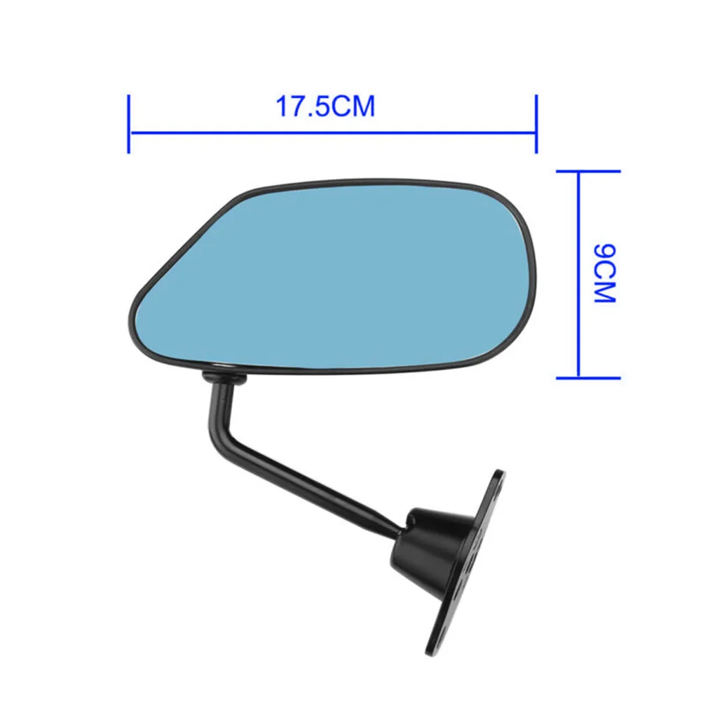 1 Pair F1 Racing Rear View Side Wide-angle Glass Mirror For Mazda3 RX7 Sxe10 G35