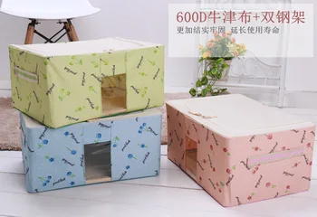 

100L Large Home Storage Box Clothes Storage Box Oxford Cloth Clothes Organizing Box