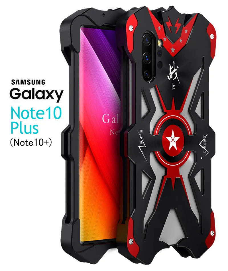 

Aluminum Armor Thor Case For Samsung Galaxy Note 10 Plus Case Cover The Flash Iron Man Phone Protective Shell Skin Bag