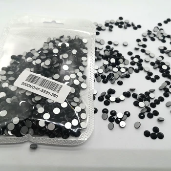 

Black Jet Nail Art Rhinestones Flatback Non Hotfix Adhesive Crystal Strass Glass Needlework Clothes Decoration Rhinestones