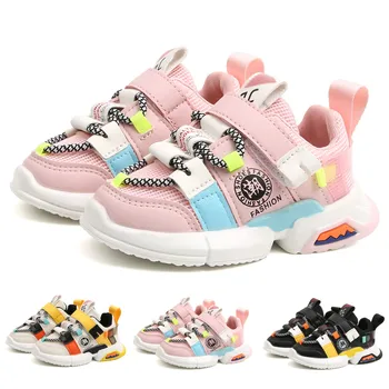 

Spring Boys Girls Fashion Sneakers Toddler Kids Soft Sole Mesh Trainers Children School Sport Shoes Running Casual Shoes #BL5
