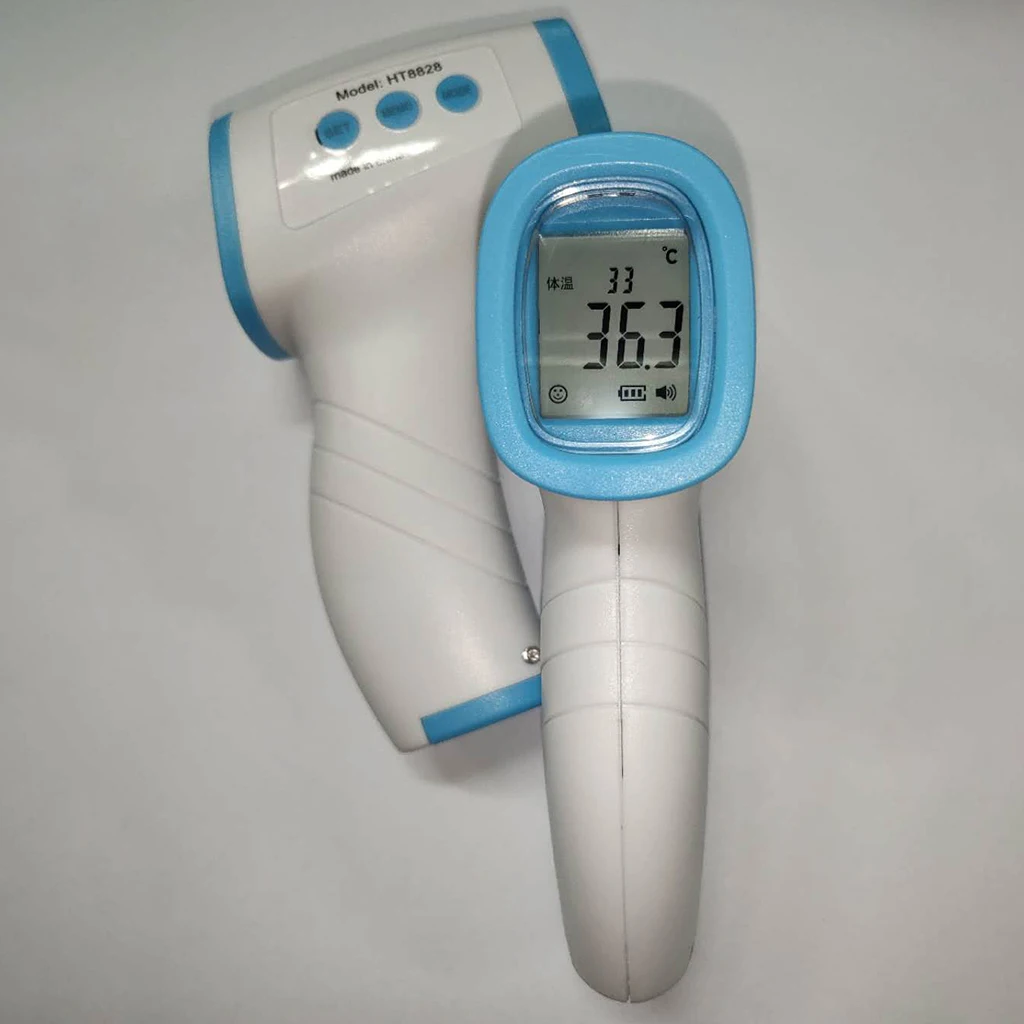 Multifuction Kids Adult Medical Infrared Thermometer Gun Non-Contact IR Thermometer Human Body Object Temprature Meter HT8828