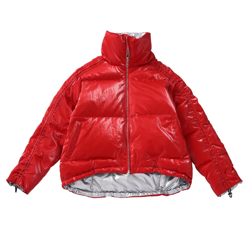 

Girls winter warm padded jacket Children's waterproof down cotton jacket Girls red fashion short thick coat winter jacket kids