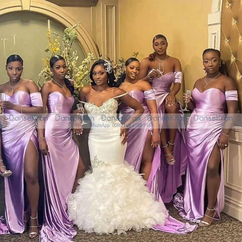 Lilac Bridesmaid Dresses For African 