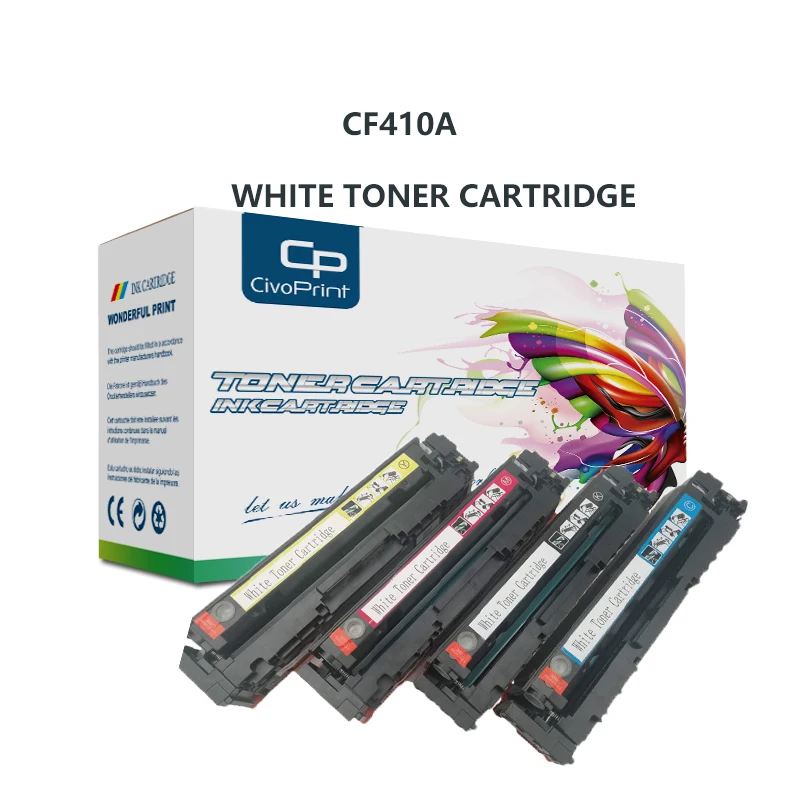 Civoprint 410A Cf белый тонер картридж 411A 412A 413A совместимый для HP M452NW M477FDW M452DN M477DW цветной