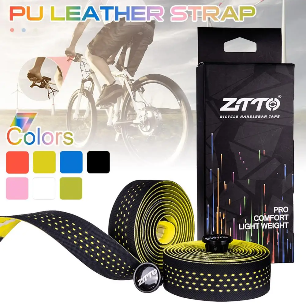 

Wholesale Quick delivery 2 Rolls Bike Handlebar Tape, 6.9ft Anti-Slip Washable Bar Wrap with Plug for Road Bikes Racing bicycles