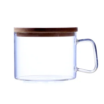 

Heat Resistant Glass Bowl 1200ml Large Capacity Transparent Salad Bowl Dessert Fruit Instant Noodle Bowl with Lid