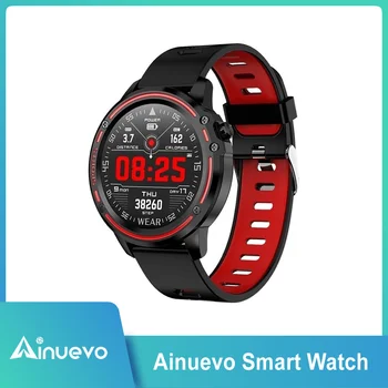 

Ainuevo New Smart Watch 1.2" HD Touch Screen ECG Heart Rate Blood Pressure Oxygen IP68 Waterproof Sports Smartwatch