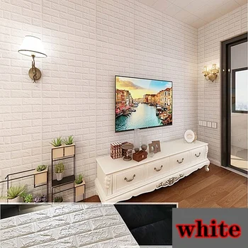 

DIY waterproof anti-collision TV background wall DIY self-adhesive wall stickers Decorative children's room 3D wallpaper
